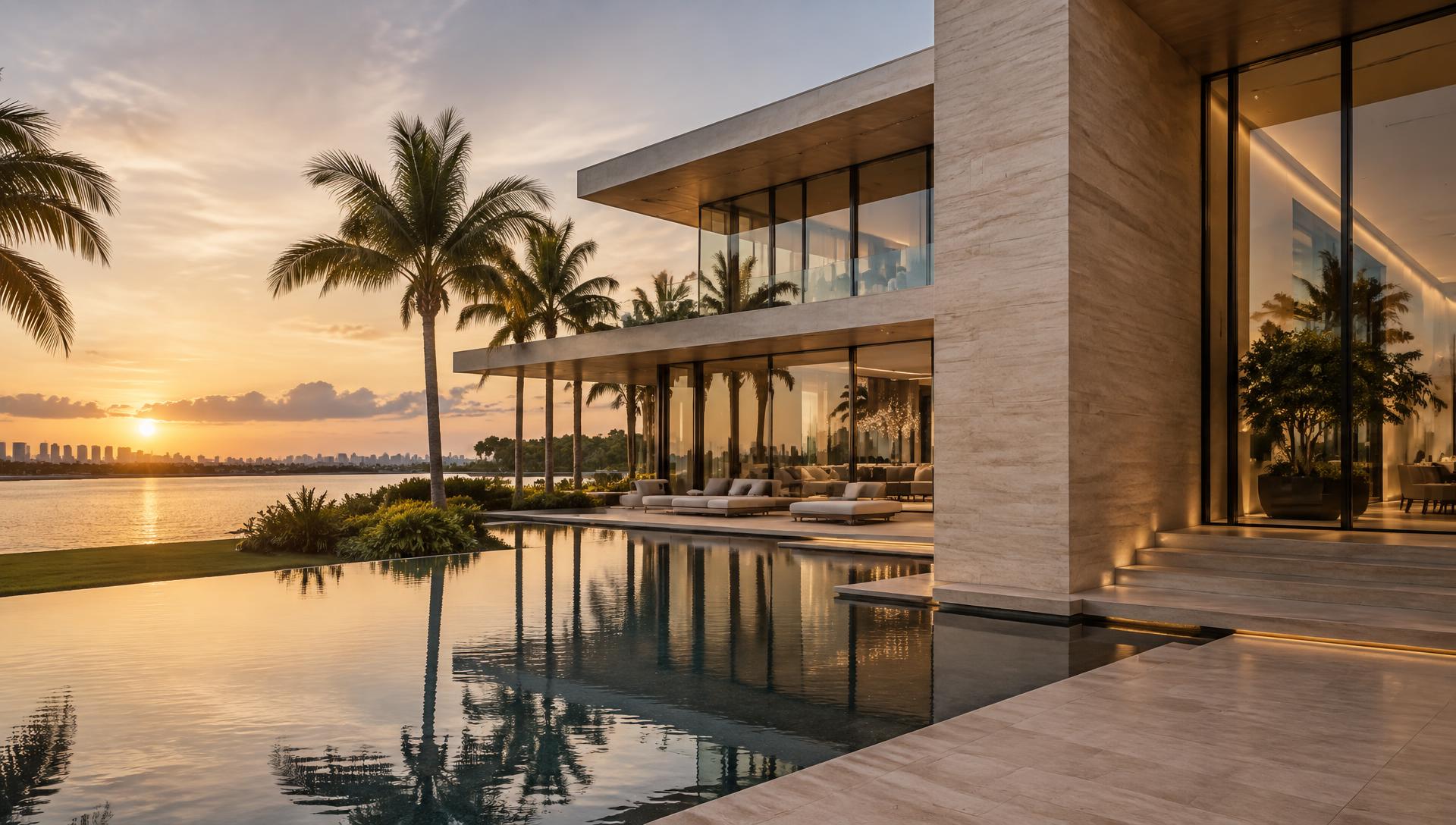 Modern waterfront residence in Florida
